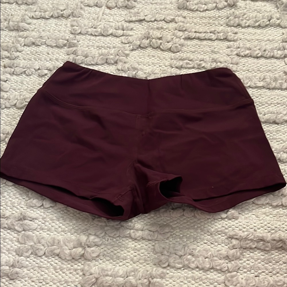 Savage Barbell Red Athletic Shorts Form-Fitting Stretchy - Picture 3 of 4